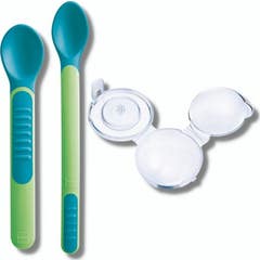Mam Heat Sensitive Spoon & Cover Colher Sensível Neut 2 Unidades
