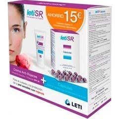 LetiSR creme anti-frizz 40ml + cápsulas anti-encolhimento 60cáps