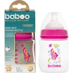 Baboo Mamadeira Anti-Cólica Rosa Sea Life 0M 150ml 1 Unidade