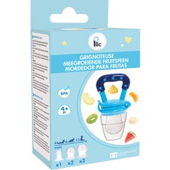 Plic Care Mordedor Frutas Bebê Azul 1 Unidade