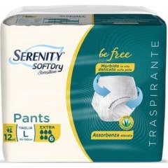 Serenity Sensitive Pañal Incontigencia L 12uds