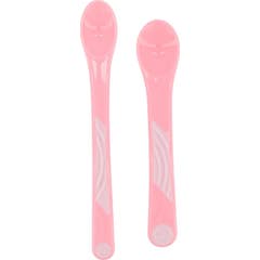Twistshake Colher de Aprendizagem +4M Rosa Pastel 2 Unidades