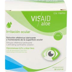 Irritação ocular Visaid Aloe 30 peças