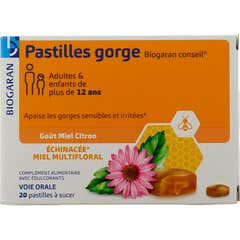Biogaran Pastilhas Garganta Mel Limão 20 Pastilhas