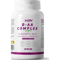 HSN D-AA Ácido D-Aspártico 1000mg Complex 120vcaps HSN D-AA Ácido D-Aspártico 1000mg Complex 120vcaps