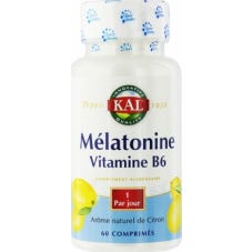 Melatonina de qualidade Kal Vitamina B6 60 Comprimidos