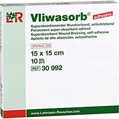 Vliwasorb Apósito Super Absorbente 15x15cm 10uds