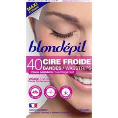 Berdoues Cera Fria Facial Bandas 40 uds