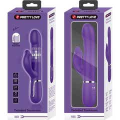 Pretty Love Zalin Vibrador Rabbit Pérolas 4 em 1 Roxo 1 Unidade