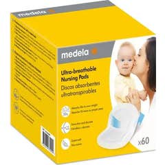 Medela Discos Absorventes Ultra-Respiráveis 60uds