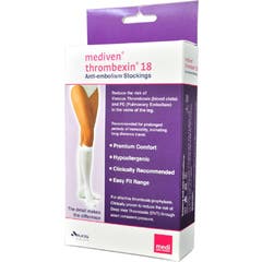 Mediven Thrombexin Media 18 Largo Blanco Talla M-Xw 1 Par