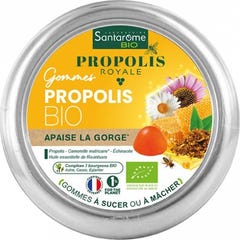 Santarome Propolis Royale Gommes Bio Apaise la Gorge 45uts