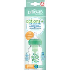 Dr. Brown'S Options+ Natural Flow Biberão 270ml Verde 1 Unidade