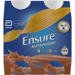 Ensure Nutrivigor sabor chocolate 4 frascos x 220ml