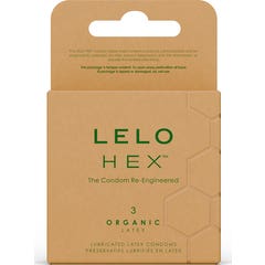 Lelo Hex Pack Organic Latex Condoms 3 Unidades