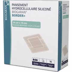 Biogaran Border+ Curativo Hidrocelular de Silicone 14x15 cm 16 unid.