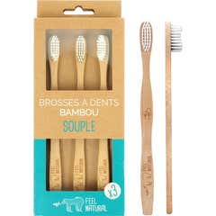 Sinta Natural Brosse a Dents Bambou Souple 3uts
