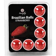 Jogo Secreto Conjunto Brazilian Balls Strawberry 6 peças