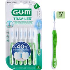 GUM Trav-Ler Escova Interdental 1.1mm 4unidades
