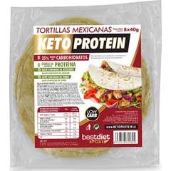 Bestdiet Tortillas Mejicanas Ketoprotein 8 peças