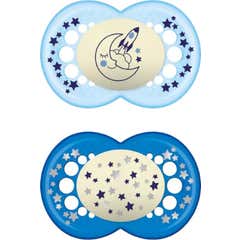 Mam Original Night Silicone +6M 2uds