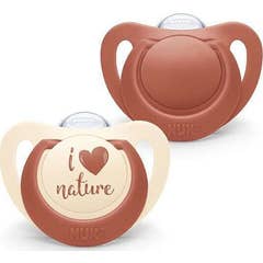 Nuk For Nature Chupeta de Silicone 18-36 Meses 2 unidades