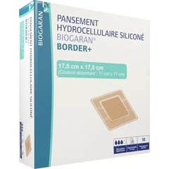 Biogaran Border+ Curativo Hidrocelular de Silicone 17.5x17.5 cm 10 unid.