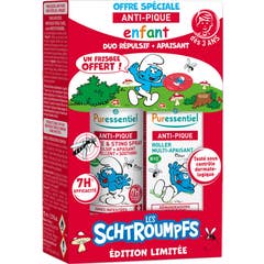 Puressentiel Kits Duplo Repulsivo + Calmante Os Smurfs