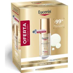 Eucerin Pack Hyaluron-Filler + Elasticity 3D Sérum 30 ml + Dermatoclean Gel de Limpeza Facial 200 ml