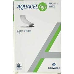 Convatec Aquacel Penso de Prata Ag 2.5x45 3 un.