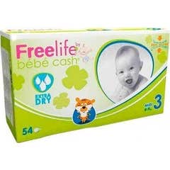 Baby Cash Freelife fraldas tamanho 3 54uds