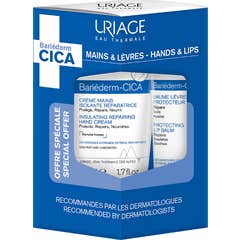 Uriage Bariederm-Cica Creme Mãos 50 ml + Balsamo Labial 15 ml
