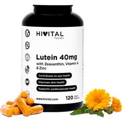 HIVITAL Luteína 40 mg con Zeaxantina Vit A y Zinc 120 cáps