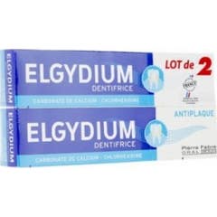Elgydium Anti-Plaque Dentífrico Conjunto de 2 tubos de 75 ml
