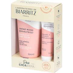 Laboratoires de Biarritz Pacote Duplo Cica Repara Mãos 50 ml + Bálsamo 15 ml