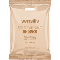 Sensilis Self Tanning Gold 6 face towelettes
