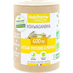 Nat&Form Ashwagandha Bio 600mg 60 Pérolas
