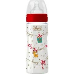 Chicco Biberon Silicona Edicion Navidad +4m 330ml
