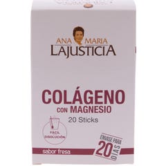LaJusticia colagénio com magnésio morango 20 sticks