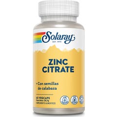 Solaray Citrato de Zinco 50mg 60caps