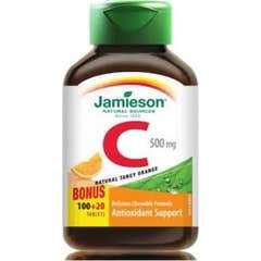 Jamieson Vitamina C 500mg Orange Chewable 100 + 20comp Jamieson Vitamina C 500mg Orange Chewable 100 + 20comp
