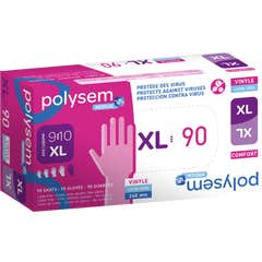 Polysem Guantes Vinilo Sin Polvo Talla XL 100uds
