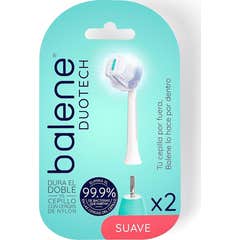 Balene Duotech Escova Suave Recargas 2 Unidades