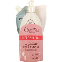Cavaillès L'Intime Extra Suave Gel de Limpeza + Recarga