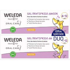 Weleda Gel Dentífrico Junior 6-12 Anos com Flúor 2x50 ml