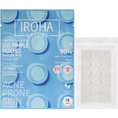 Iroha Nature Parches SOS Granos para Acné Cara y Cuerpo 18uds