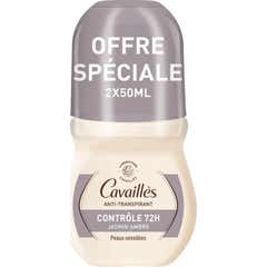 Cavaillès Desodorante Intense LP 72h Roll-On 2x50ml