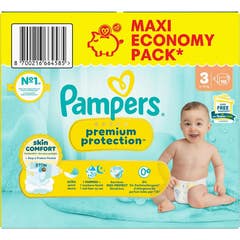 Pampers Fraldas Premium Protection Maxi Pack T3 112 Unidades