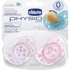 Chicco™ physio air chupeta com tetina de látex 6-12 meses 2uds