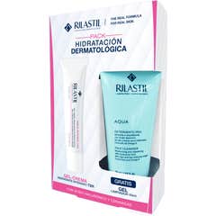 Rilastil Aqua Intense 72H Gel-Creme Hidratante 40 ml + Aqua Gel Limpeza Facial Hidratante 50 ml